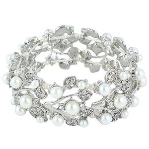 Bracelet Pearl Silver tone